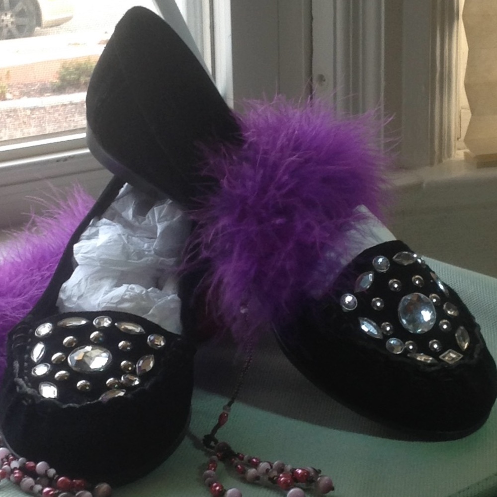 NWOB❗️NEVER WORN❗️Bling flats❤️